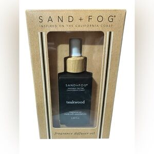SAND + FOG FRAGRANCE Dropper DIFFUSER OIL TEAKWOOD 3.38oz NIB